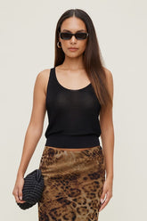 High Shine Sweater Tank Top