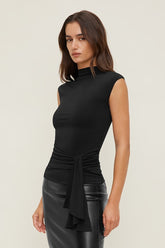 Sculpt Draped Scarf Top