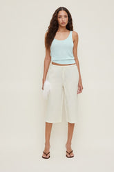 Leo Linen Capri Pants