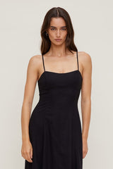 Belle Linen Midi Dress