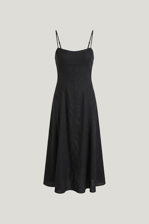 Belle Linen Midi Dress