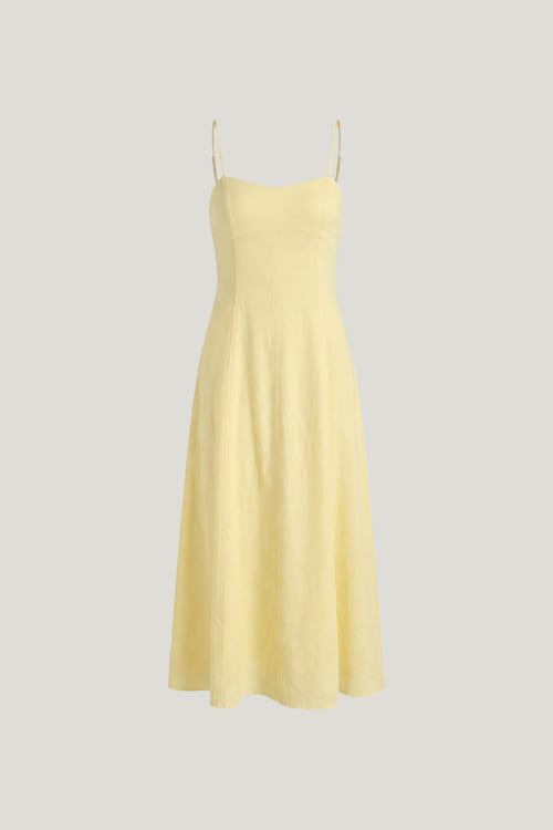 Belle Linen Midi Dress