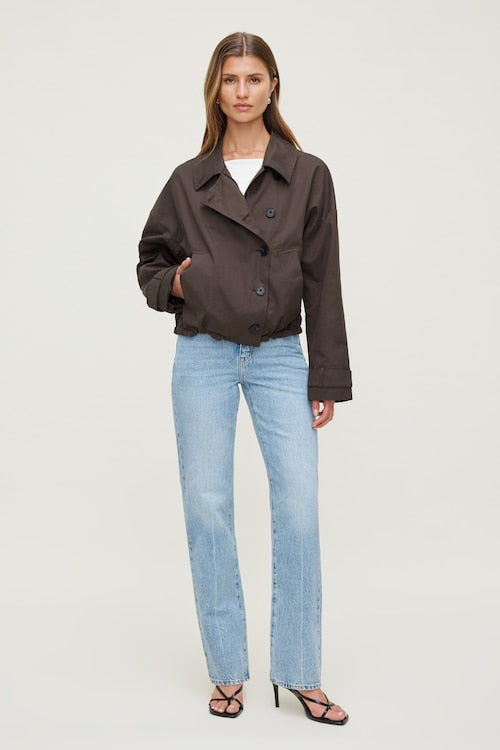 Cara Rigid High Rise Straight Leg Jeans