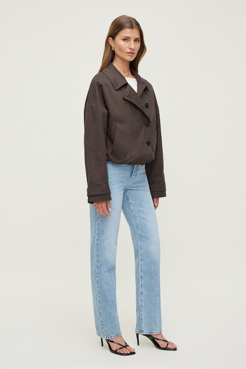 Cara Rigid High Rise Straight Leg Jeans