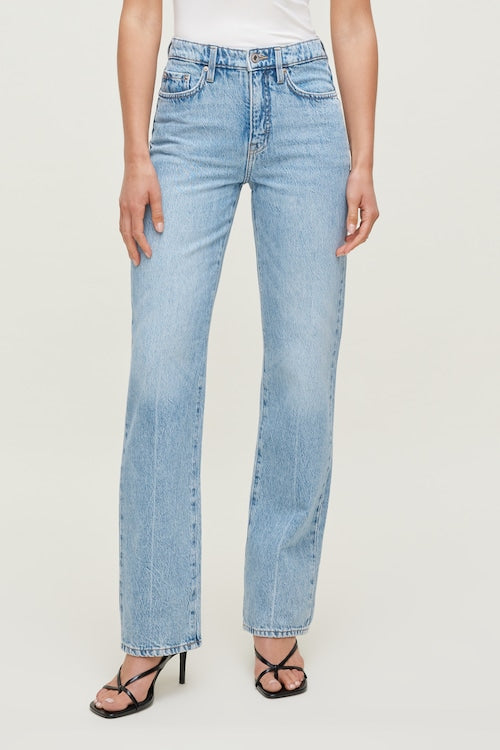 Cara Rigid High Rise Straight Leg Jeans