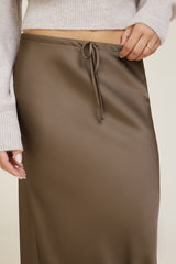 Cary Satin Slip Maxi Skirt