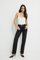 Mary Ribbed Halter Top