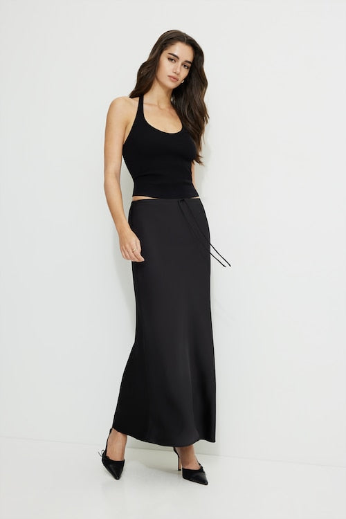 Mary Ribbed Halter Top