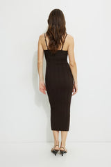 Sylvia Ribbed Midi Sweater Dress