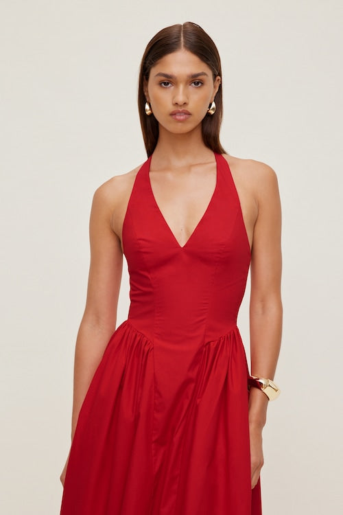 Taylor Poplin Maxi Dress