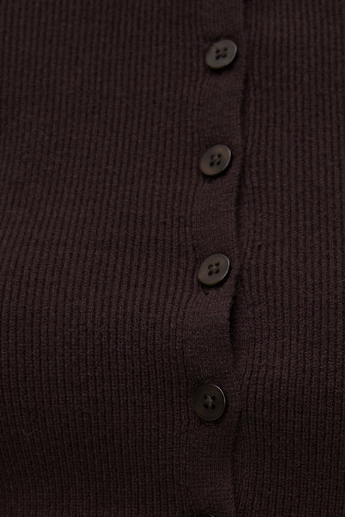 Sara Ribbed Cinch Hem Cardigan
