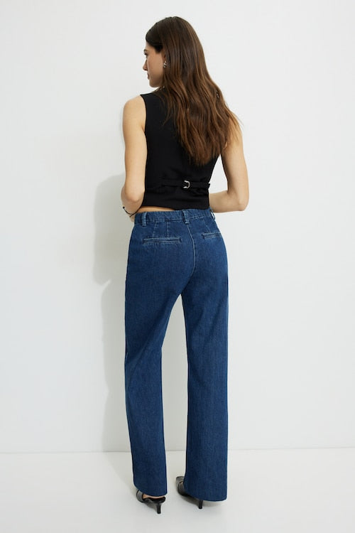 High Rise Wide Leg Trouser Jeans