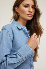 Long Sleeve Shirt With Smocking