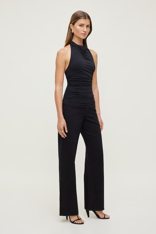 Heidi Stretch High Rise Wide Leg Jeans