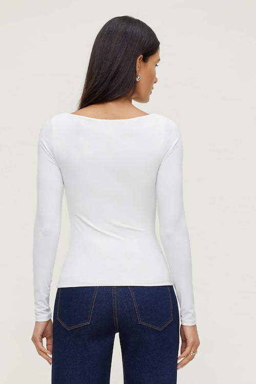 Nola Jacquard Long Sleeve Top