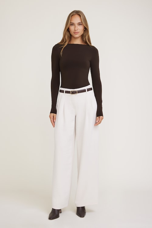 Nola Jacquard Long Sleeve Top