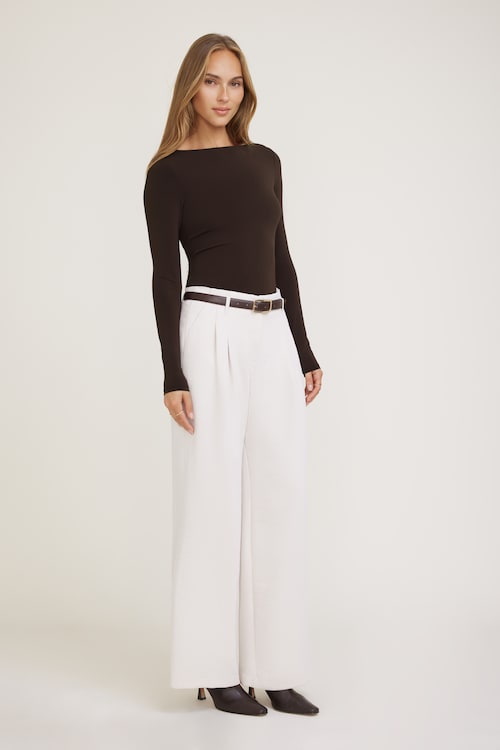 Nola Jacquard Long Sleeve Top
