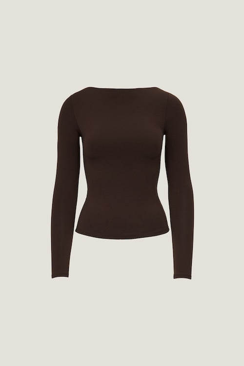 Nola Jacquard Long Sleeve Top