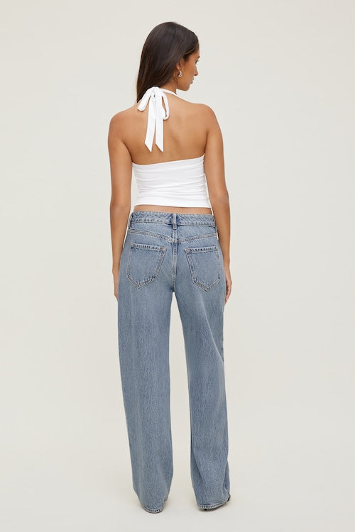 Mika Mid Rise Relaxed Straight Leg Jeans