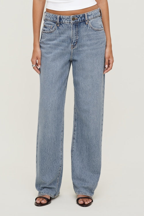 Mika Mid Rise Relaxed Straight Leg Jeans