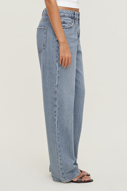 Mika Mid Rise Relaxed Straight Leg Jeans