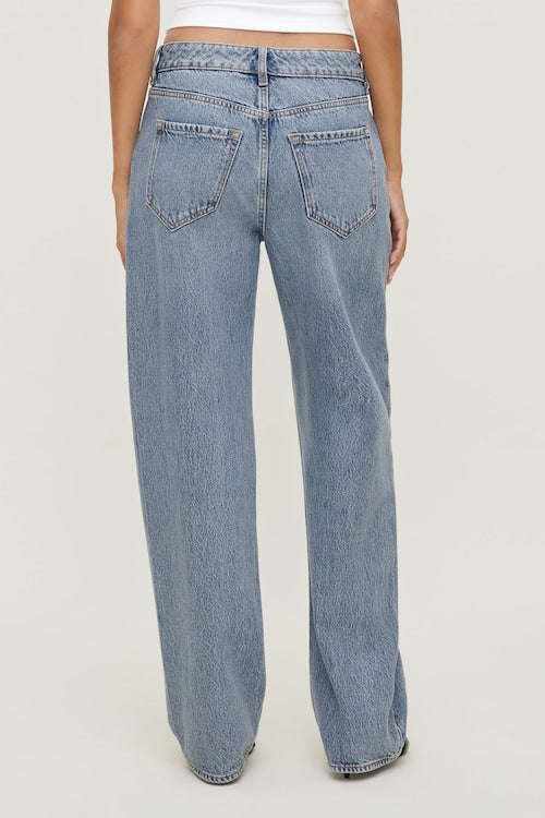 Mika Mid Rise Relaxed Straight Leg Jeans