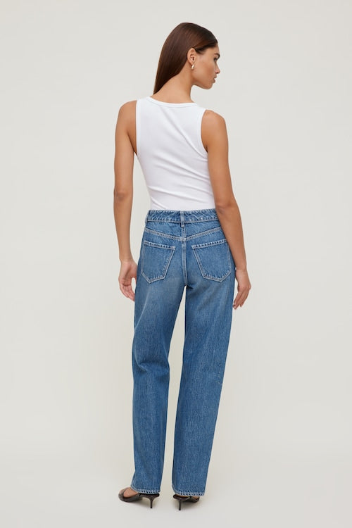 Mika Mid Rise Relaxed Straight Leg Jeans