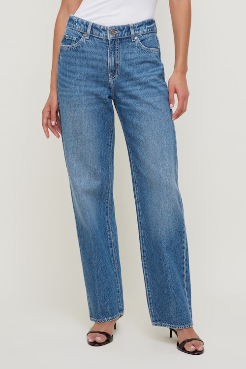 Mika Mid Rise Relaxed Straight Leg Jeans