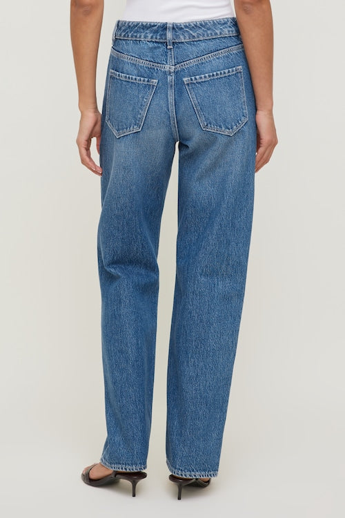 Mika Mid Rise Relaxed Straight Leg Jeans