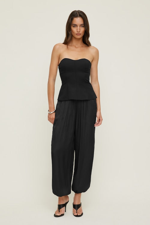 Peplum Bustier Top