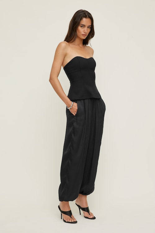 Peplum Bustier Top