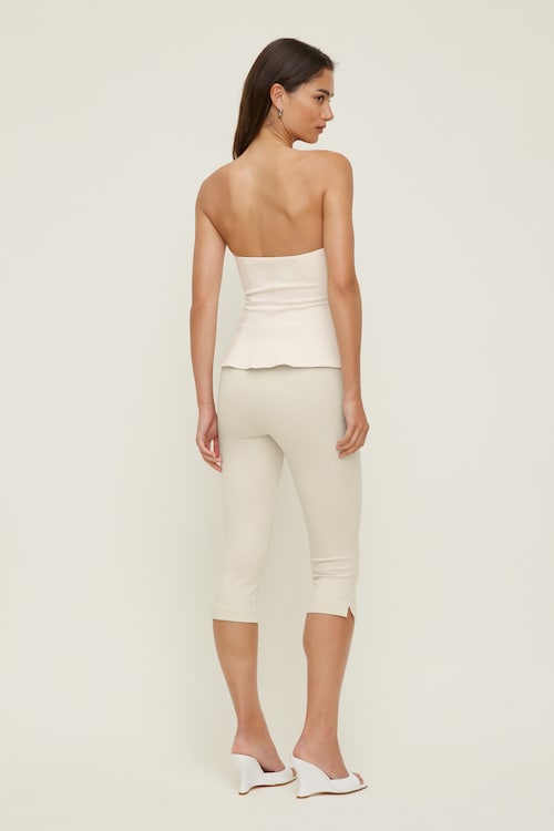 Peplum Bustier Top
