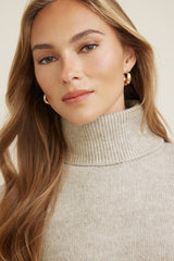 Ellora Cropped Turtleneck Sweater