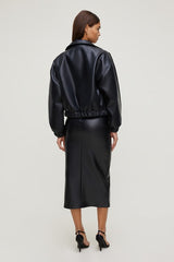 Marlow Faux Leather Midi Skirt