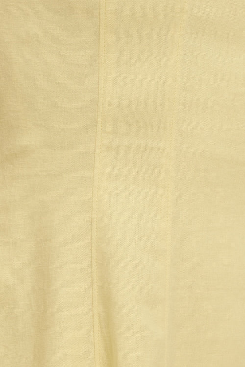 Ivory Linen Mini Dress