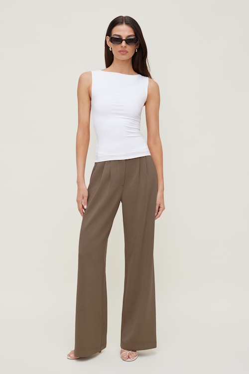 Alex Pinstripe Wide Leg Pants
