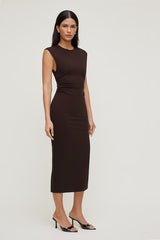 Crewneck Ponte Midi Dress