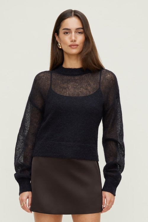Premium Mohair Balloon Sleeve Sweater