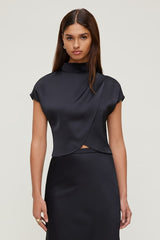 Ella Layered Satin Blouse