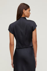 Ella Layered Satin Blouse