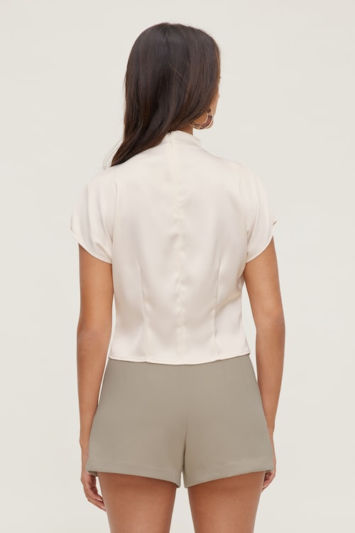 Ella Layered Satin Blouse