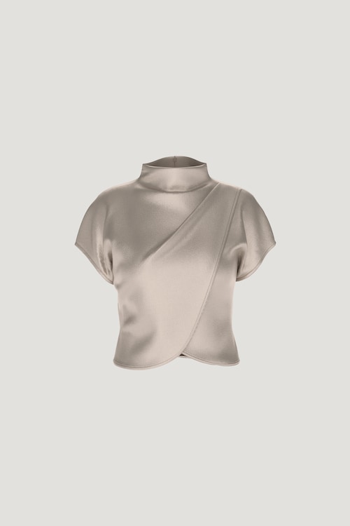 Ella Layered Satin Blouse