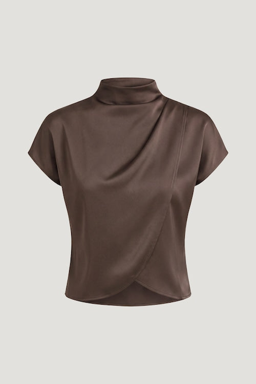 Ella Layered Satin Blouse