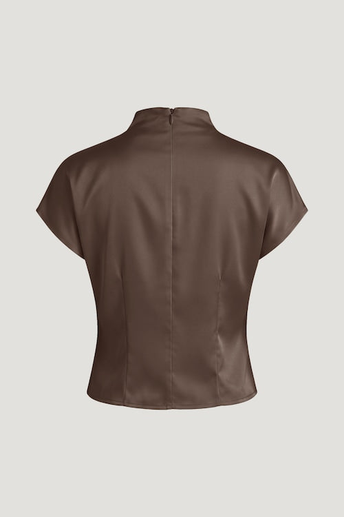 Ella Layered Satin Blouse