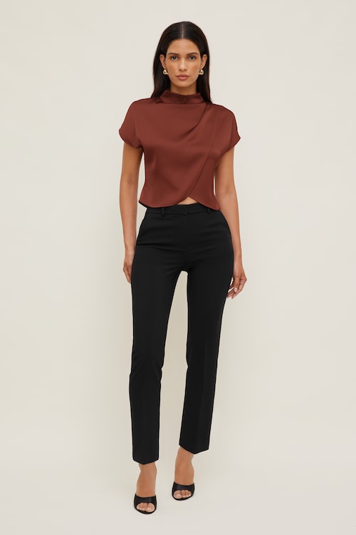 Ella Layered Satin Blouse