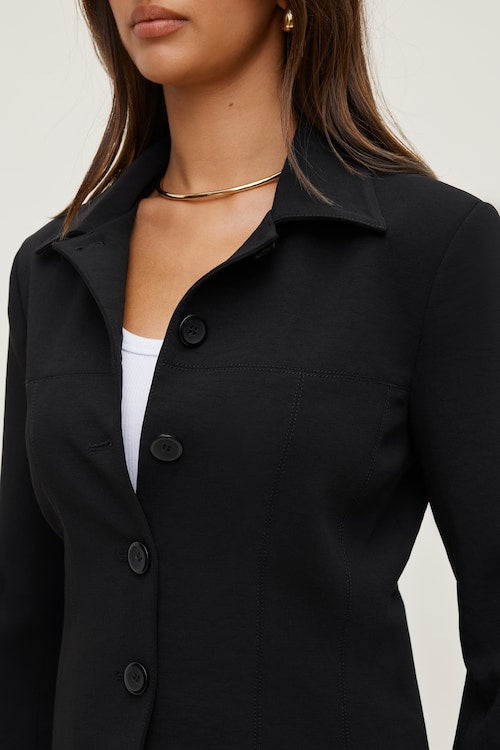 Charlotte Short Faux Leather Jacket