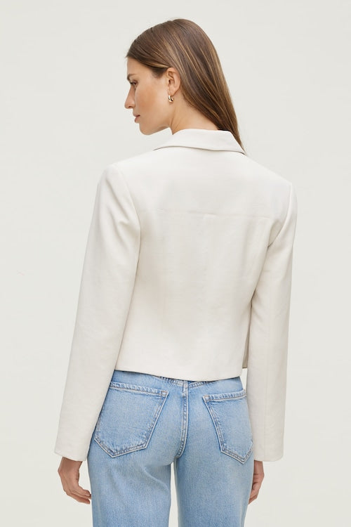 Charlotte Short Faux Leather Jacket