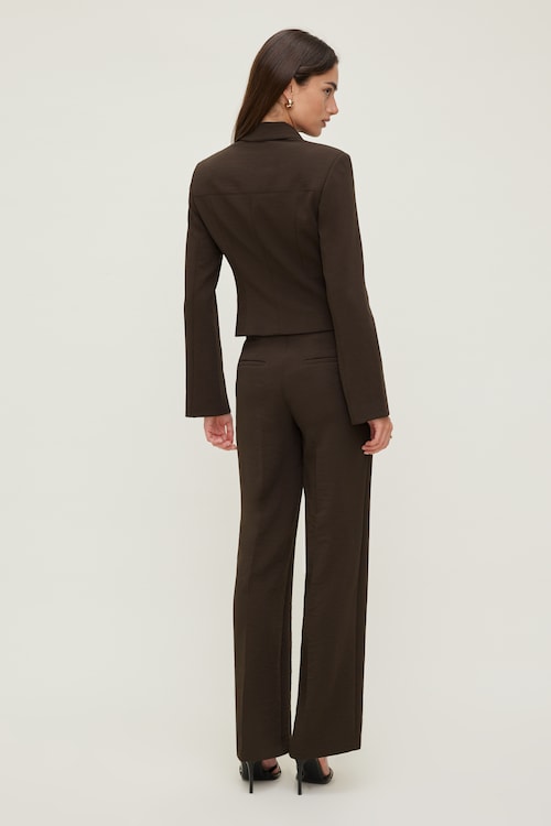 Charlotte Short Faux Leather Jacket