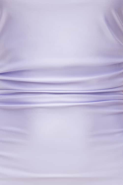 Stretch Satin Halter Maxi Dress