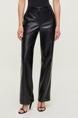Camelia Straight Leg Faux Leather Pants